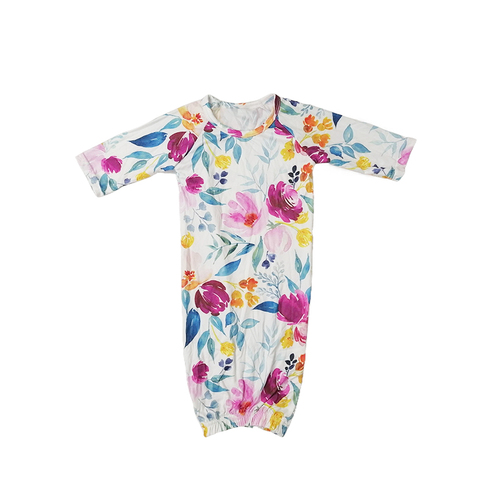Ready To Ship Newborn Gown Kids Baby Floral  Designs Gowns