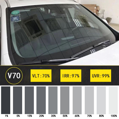 pet material size 1.52*30m v kool v70 High heat insulation nano ceramic car solar window tint film skin protection for c
