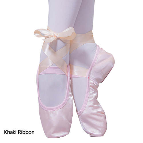 Ballet Shoes Satin Ballet Dance shoes Split sole kids Adults Sizes Lace Ribbon