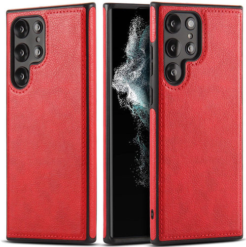 Slim Back Cover Business Style Pu Leather Mobile Phone Bags For Samsung Galaxy S22 Ultra S23 5G Original Case