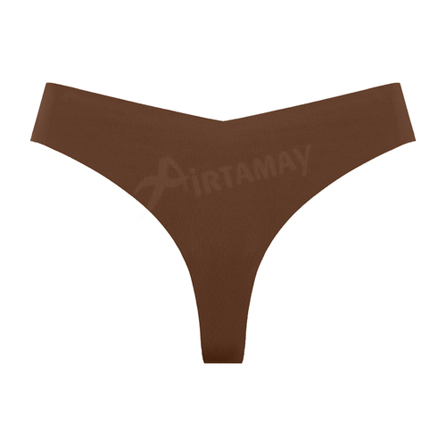 Ice Silk Seamless Thong Breathable Sexy Girl G-string Underwear Women's Seamless Thong Panties For Leggings