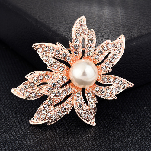  Supply Korean Brooches Women  Poppy Broches Fashion Lapel Pin Flower Brooch