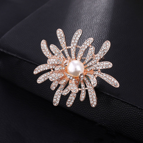  Supply Korean Brooches Women  Poppy Broches Fashion Lapel Pin Flower Brooch