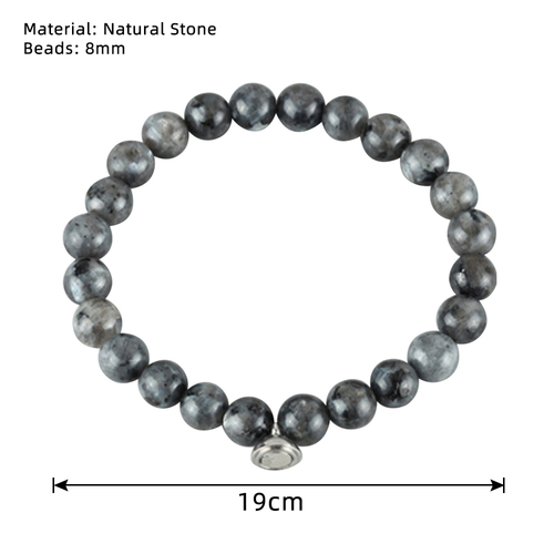 SHQS0315 Hot Selling Magnet Charm Beads Stretch Natural Stone Lava Bead Bracelet For Men Smoking Cessation Bracelets