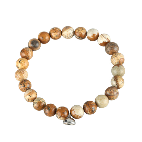 SHQS0315 Hot Selling Magnet Charm Beads Stretch Natural Stone Lava Bead Bracelet For Men Smoking Cessation Bracelets