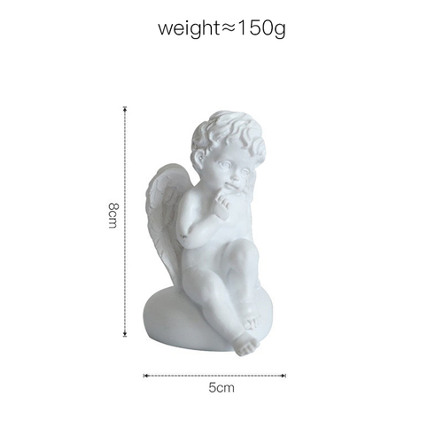 Nordic Light Luxury Gold Lovely Resin Crafts Small Angel Birthday Gift Romantic Creative Decoration
