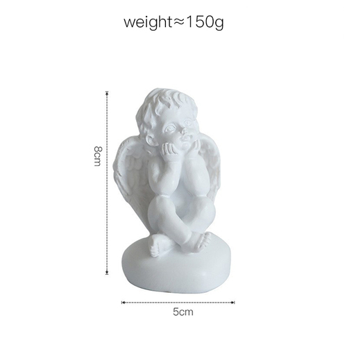 Nordic Light Luxury Gold Lovely Resin Crafts Small Angel Birthday Gift Romantic Creative Decoration