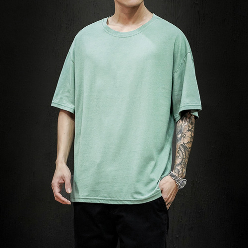 New Summer Men's T Shirt 2022 T Shirt Mens Oversized Hip Hop Short Sleeve Cotton Mens Streetwear Top Tees