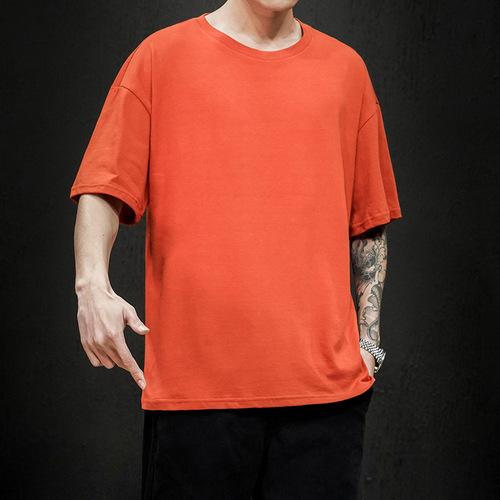 New Summer Men's T Shirt 2022 T Shirt Mens Oversized Hip Hop Short Sleeve Cotton Mens Streetwear Top Tees