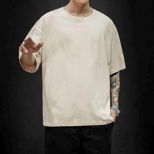 New Summer Men's T Shirt 2022 T Shirt Mens Oversized Hip Hop Short Sleeve Cotton Mens Streetwear Top Tees