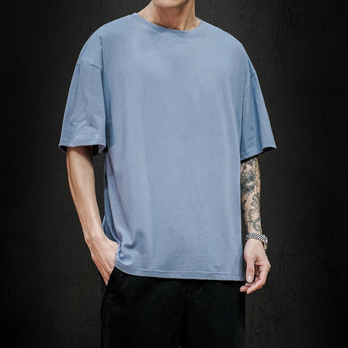 New Summer Men's T Shirt 2022 T Shirt Mens Oversized Hip Hop Short Sleeve Cotton Mens Streetwear Top Tees