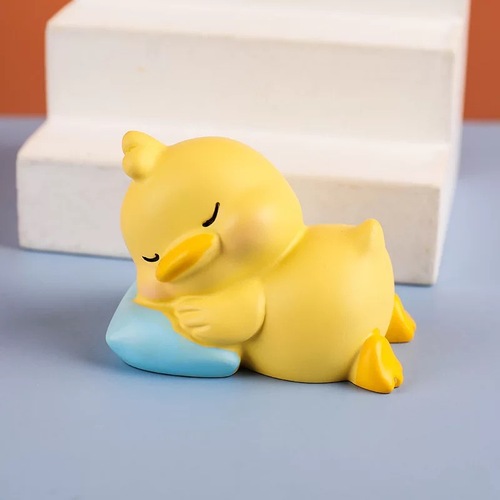 Cartoon Cute Little Yellow Duck Resin Decoration Car Home Decoration Desk Room Decoration