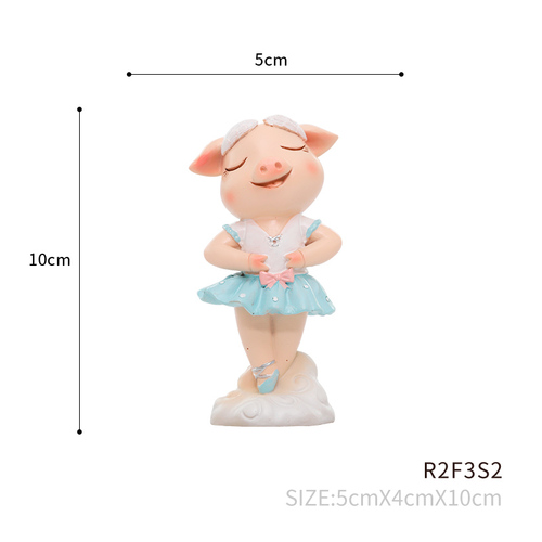 Cute Animal Resin Figurines Animal Ballet Home Decoration