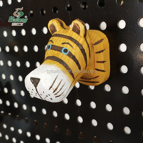 Professional  cute wooden crafts animal shape fridge magnet card holder home decor