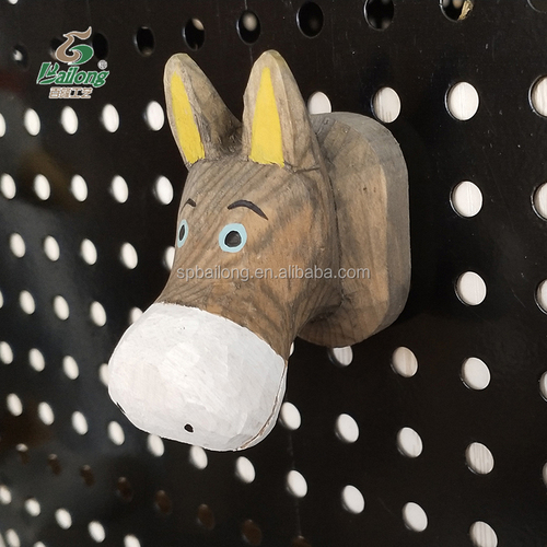 Professional  cute wooden crafts animal shape fridge magnet card holder home decor