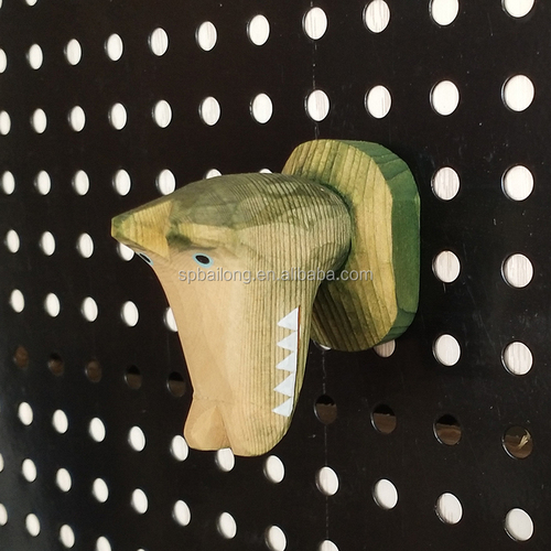 Professional  cute wooden crafts animal shape fridge magnet card holder home decor