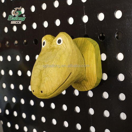 Professional  cute wooden crafts animal shape fridge magnet card holder home decor