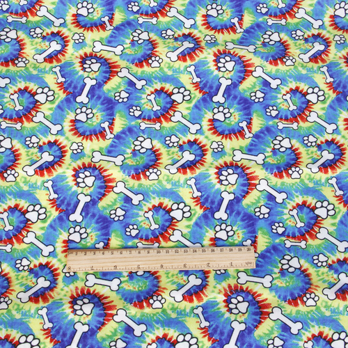 1/2 Yard  Digital Printed Dogs Cartoon 100% Cotton Fabric For Crafts Sewing Home Textile 13597