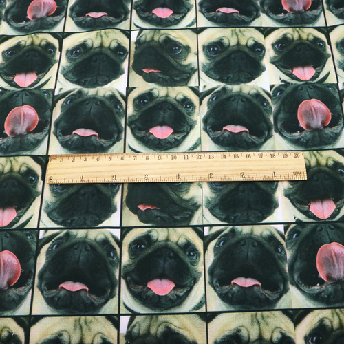 1/2 Yard  Digital Printed Dogs Cartoon 100% Cotton Fabric For Crafts Sewing Home Textile 13597