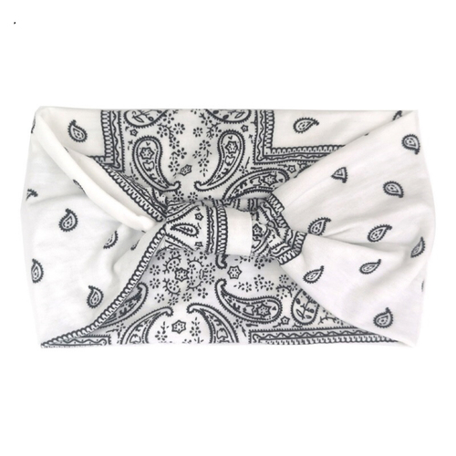  fashion headbands Leopard-print check wide knotted fabric headband for women elastic headband sport sweat hair