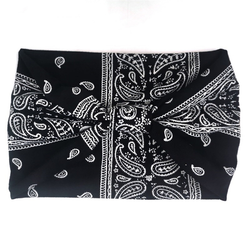  fashion headbands Leopard-print check wide knotted fabric headband for women elastic headband sport sweat hair