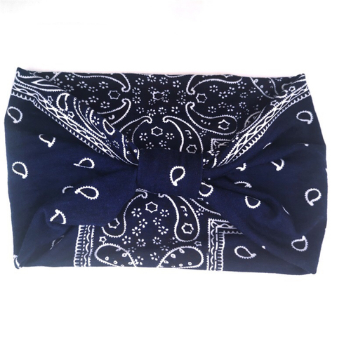  fashion headbands Leopard-print check wide knotted fabric headband for women elastic headband sport sweat hair