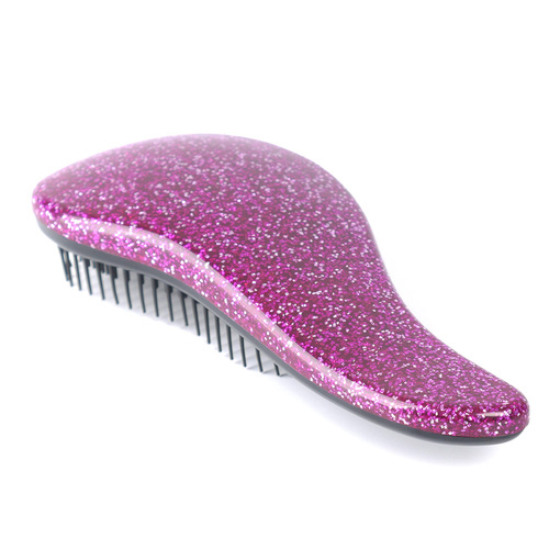 Anti-static Hair Brush Comb Styling Tools Shower Electroplate Detangling Massage Combs for Salon Styling Women Girls Hai
