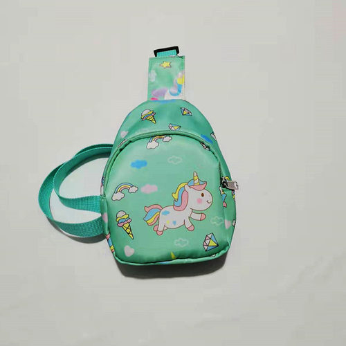 Hot Selling Cute Dinosaur Unicorn Print Coin Purse New Boys and Girls Kids Purse Waist Chest Bag