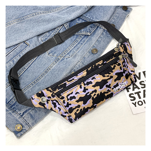  direct low MOQ in stock fanny pack   print men women passport fanny pack
