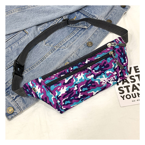  direct low MOQ in stock fanny pack   print men women passport fanny pack