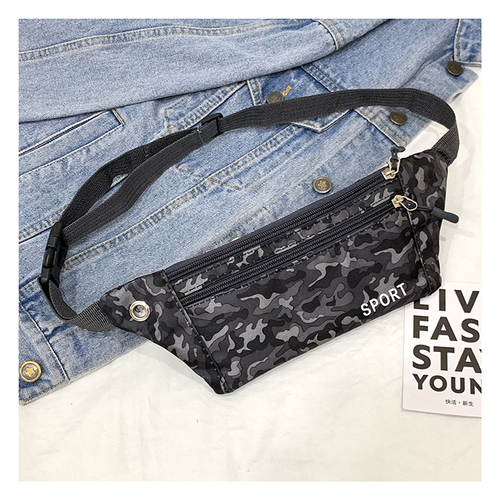  direct low MOQ in stock fanny pack   print men women passport fanny pack
