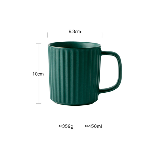 EKA vintage retro diner style classic cream coffee mug  creative ceramic coffee thick diner mug