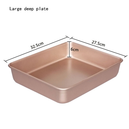  Square Rectangle Carbon Steel Baking Cake Bakieware Household Pizza Baking Pan molde pastel