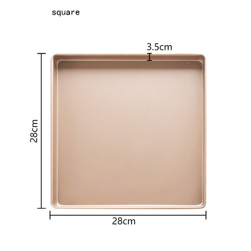  Square Rectangle Carbon Steel Baking Cake Bakieware Household Pizza Baking Pan molde pastel