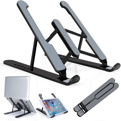 Portable Laptop Stand Foldable  Universal Thin Slim Plastic Standing Desk Holder for Notebook