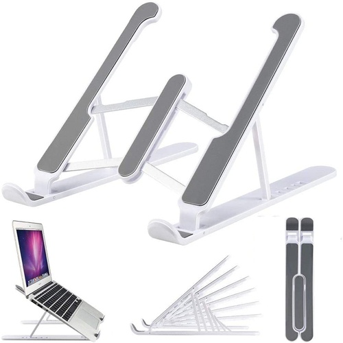 Portable Laptop Stand Foldable  Universal Thin Slim Plastic Standing Desk Holder for Notebook