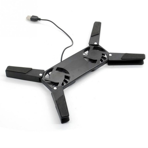 2pcs  price USB Port Mini Octopus Laptop Fan Folding Cooler Pad Double Fans