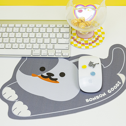 Cat Cartoon Leather Mouse Pads Cute Kawaii Anime Sublimation Gaming Mouse Pads Large r