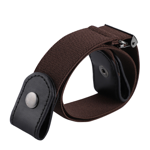 2023 New Lazy Belt Women Japanese Men Versatile Elastic Jeans Seamless Invisible Plastic Buckle Tactical Belt