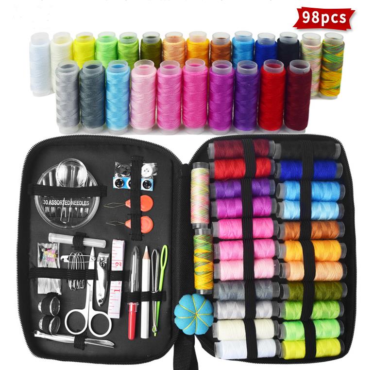 Sewing Kits DIY Multi-function Sewing Box Set for Hand Quilting Stitching Embroidery Thread Sewing Accessories