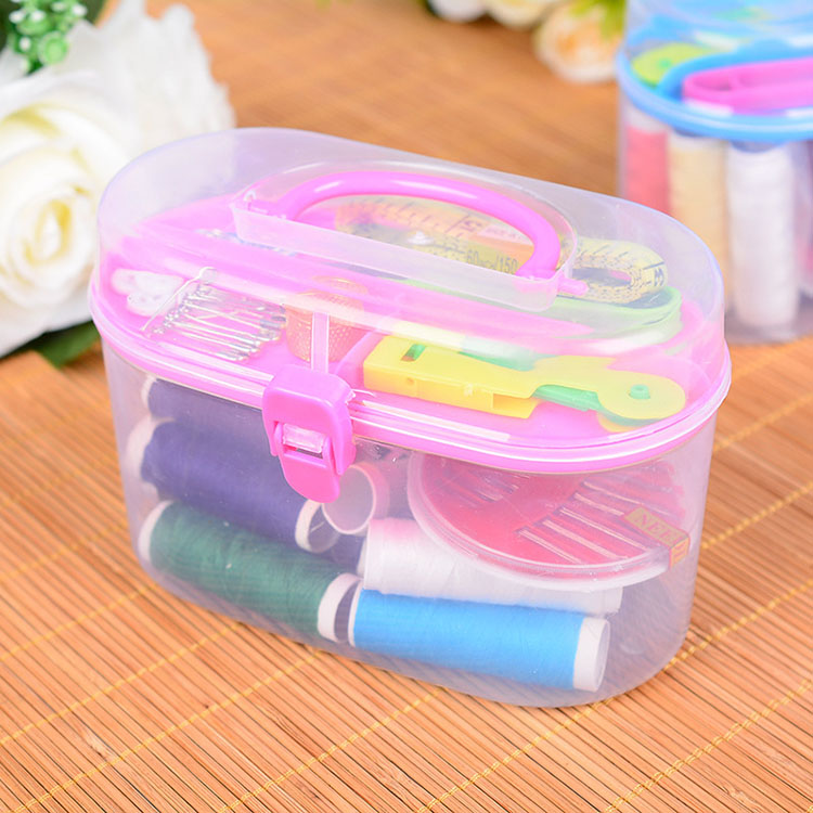 Sewing Kit Box Needle Thread Hand Sewing Tool Box Organizer Accessories Sewing Supplies