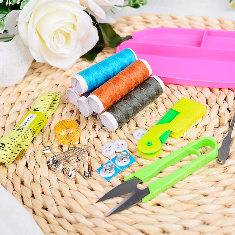 Sewing Kit Box Needle Thread Hand Sewing Tool Box Organizer Accessories Sewing Supplies