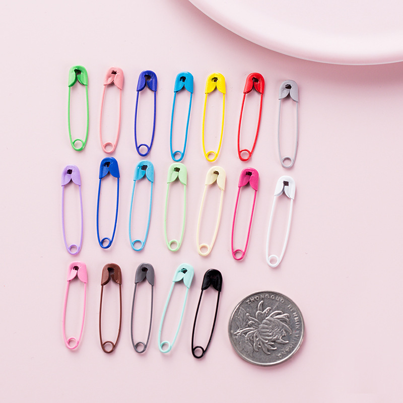 100pcs/bag Colorful Safety Pins DIY Sewing Tools Accessory  Needles Large Safety Pin Small Brooch Apparel Accessories