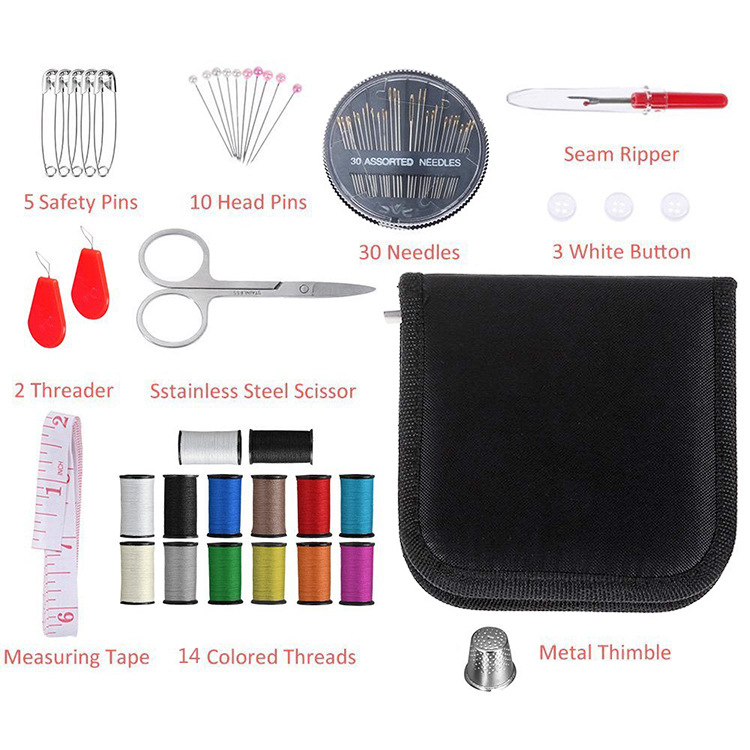 68pcs Needle and Thread Sewing Tool Set Colorful Thread Kit Hand Sewing Needle Kit Sewing Kit Set Box