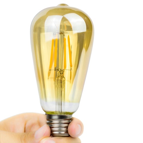 High brightness dimmable 4w 6w 8w e27 bulb light ST64 LED Filament lamp