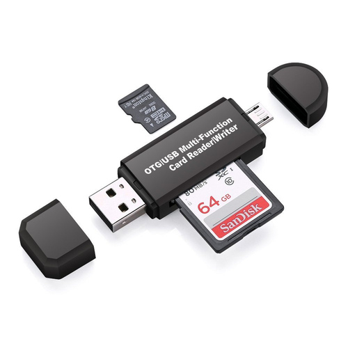 SD Card Reader For Android Phone Tablet PC Micro USB OTG to USB 2.0 Adapter Memory Card Reader