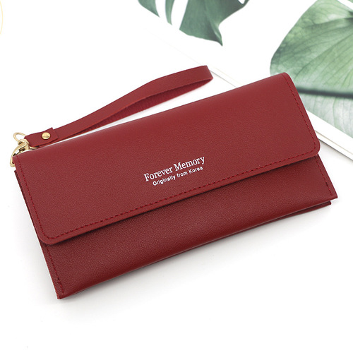 New Luxury Fashion Blocking Women's Long Wallet Ladies PVC Card Holder