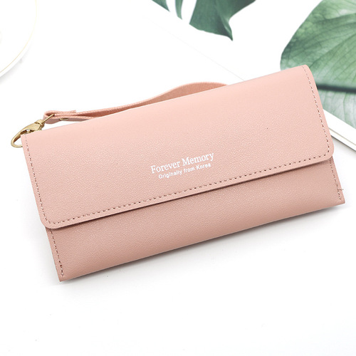 New Luxury Fashion Blocking Women's Long Wallet Ladies PVC Card Holder