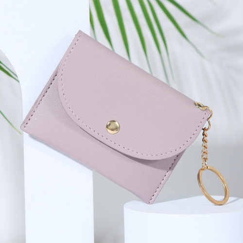 New Fashion Envelope Card Bag Women's Simple Classic Solid Color Button Wallet Women 2023
