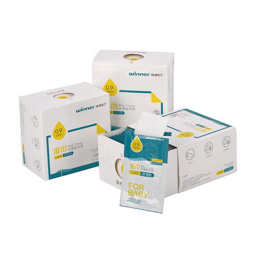 Winner Hypoallergenic Unscented Saline Nose and Face Baby Wipes Lint-free Kid Wipes for Baby Water Wipe